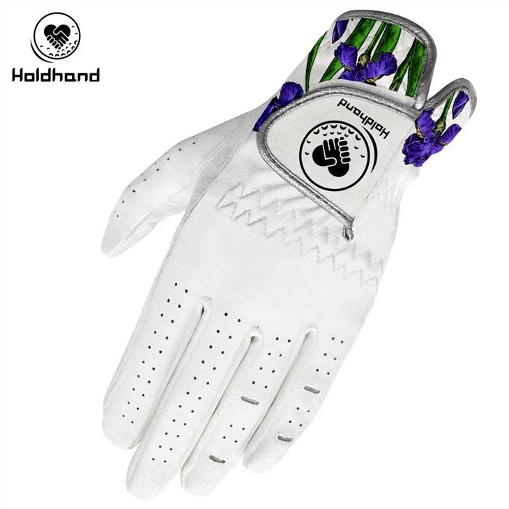 Fashion Designs Logo OEM Fashion Pattern PU Leather Golf Gloves