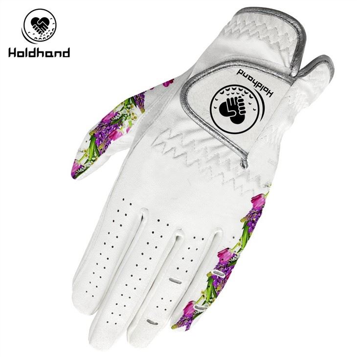 Fashion Designs Logo OEM Fashion Pattern PU Leather Golf Gloves