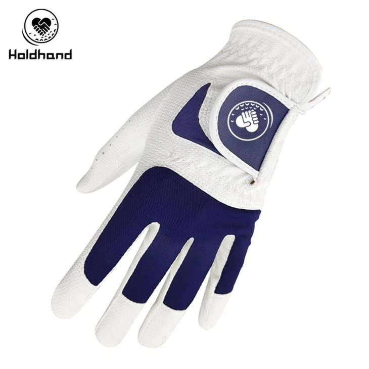 OEM Anti Slip PU Leather With Lycra Golf Gloves