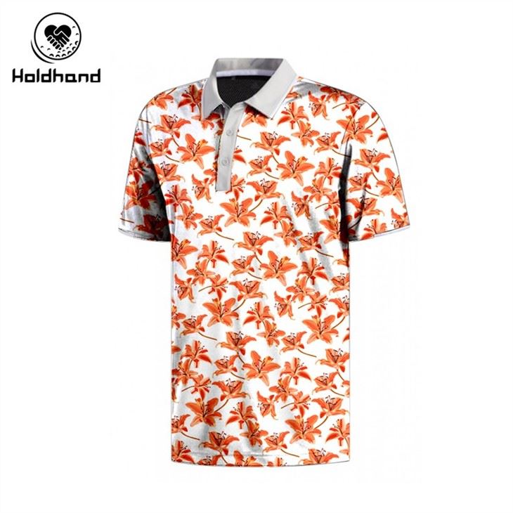 Popular Men's Polo Shirt Custom Golf Polo Shirt Printed Logo Design